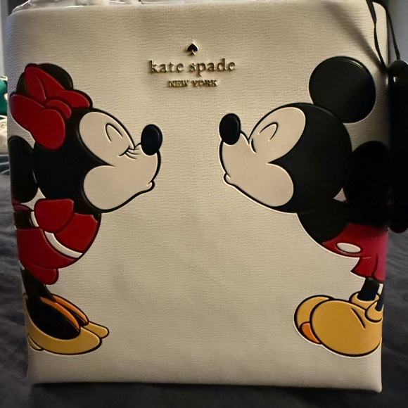 Kate Spade White Mini Bag with Mickey and Minnie Design - Picture 7 of 9